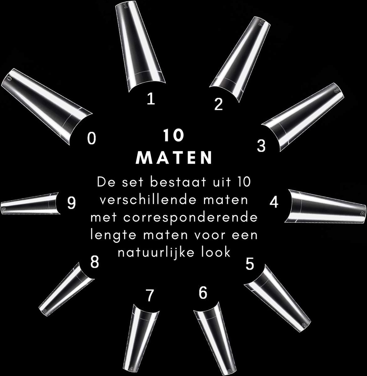 Transparante Nagel Tips 500 stuks