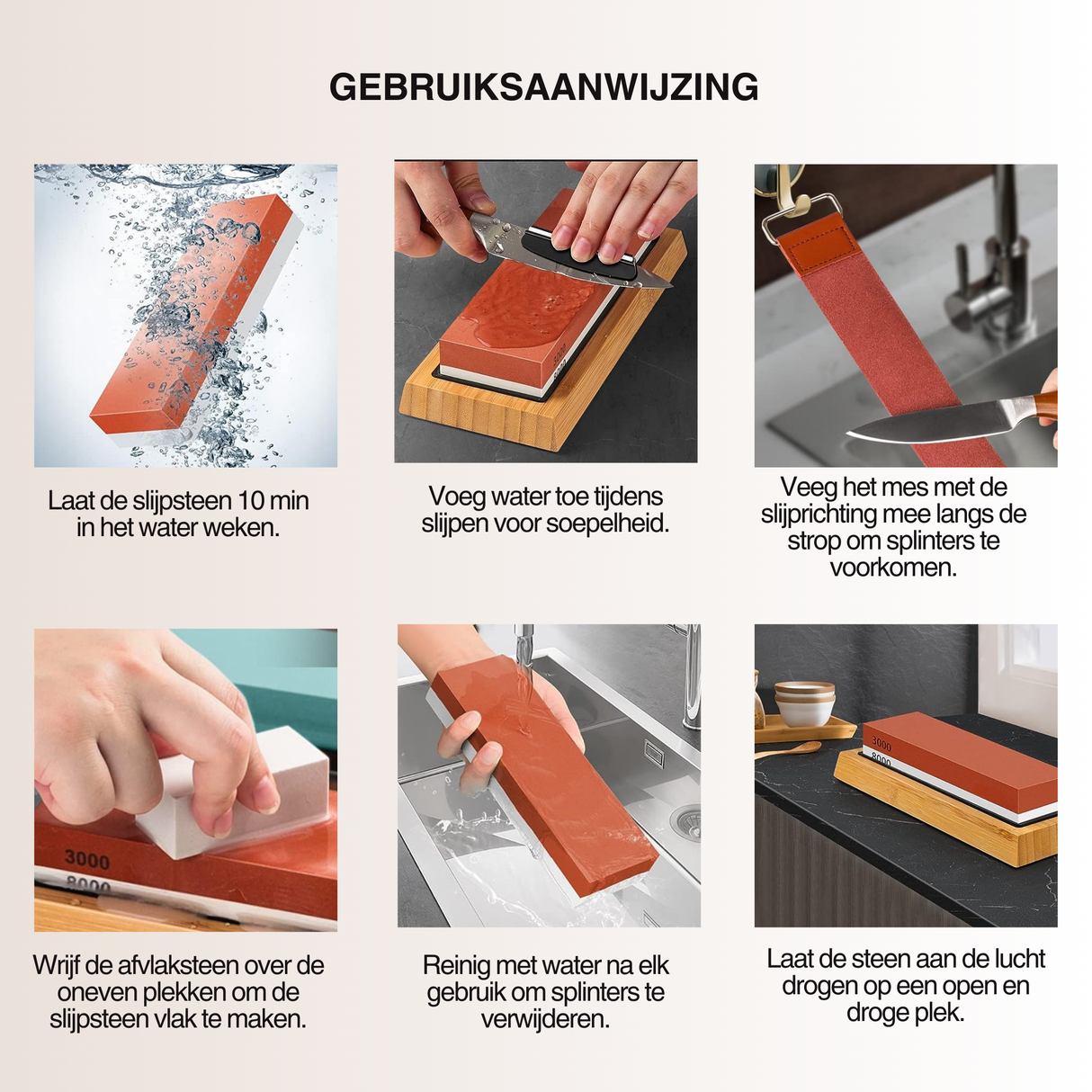 Slijpstenen Navulling 400/1000 3000/8000