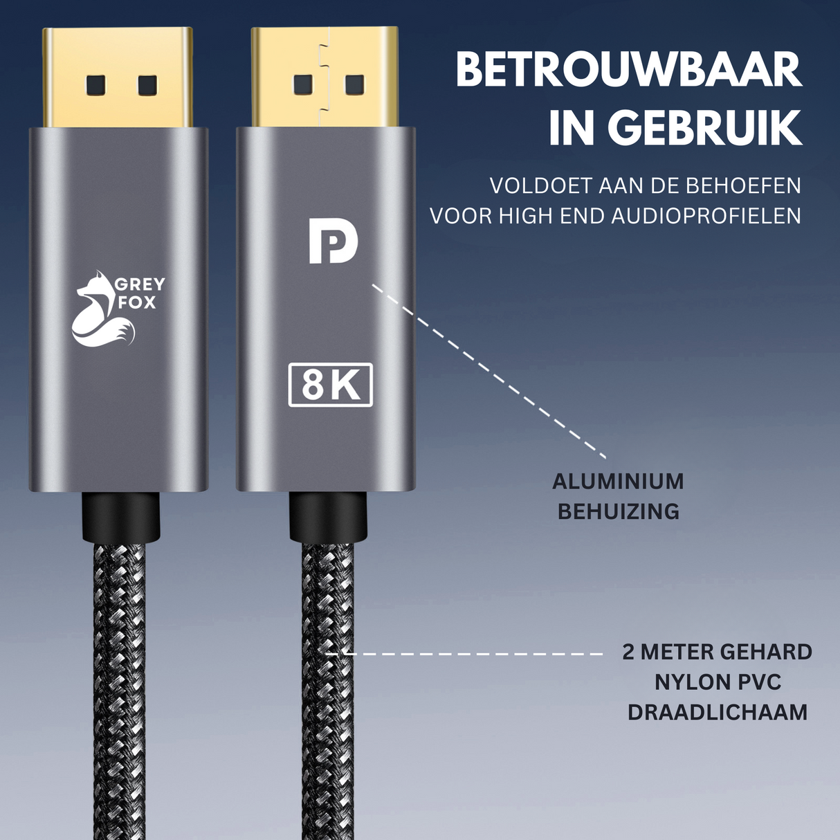 Displayport Kabel 8K60Hz 2 Meter