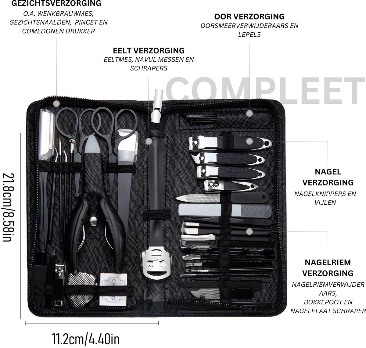 Manicure en Pedicure Set 40-Delig