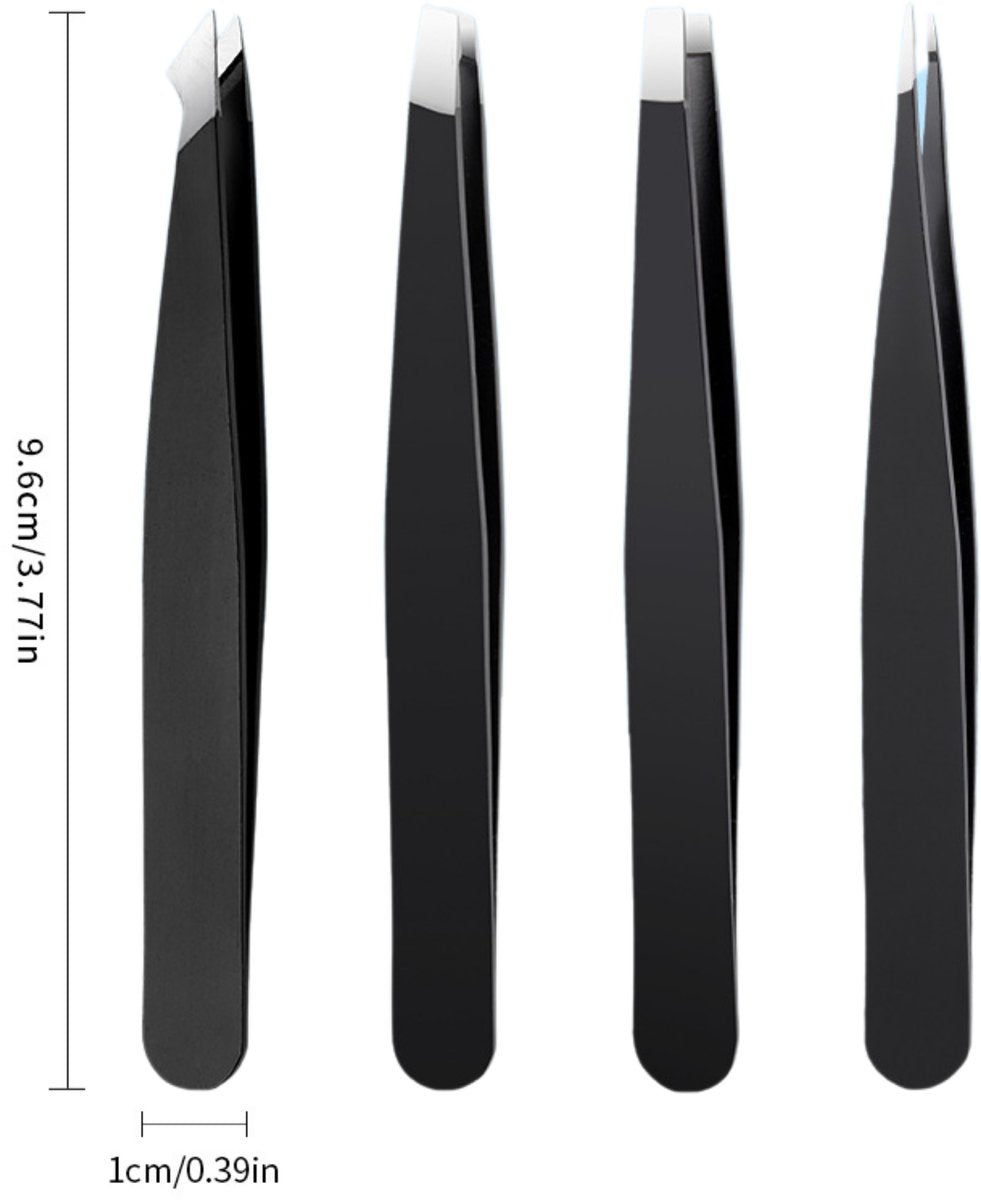 Epileer Pincet Zwart Set