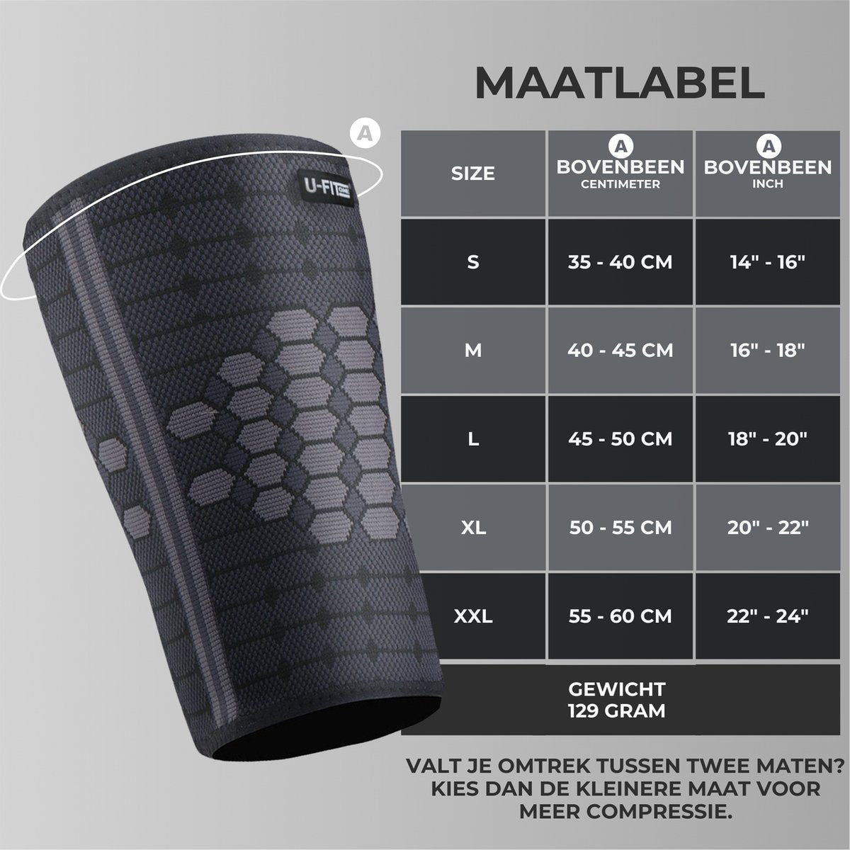 Bovenbeen Compressie Brace 1 Paar