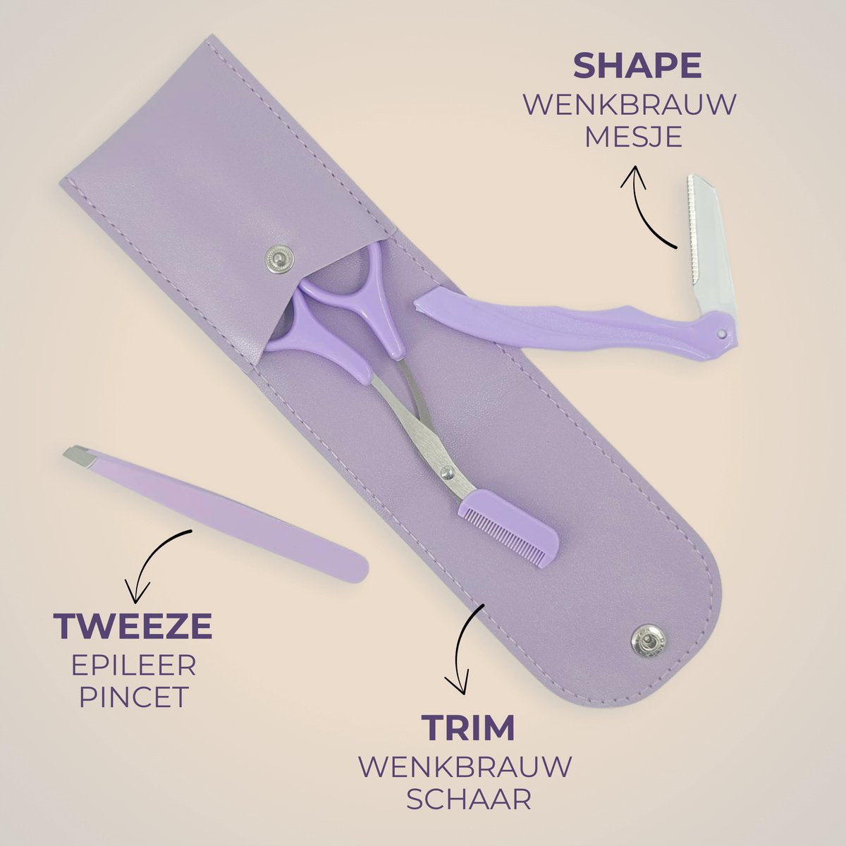 Wenkbrauw Epileer Pincet Set