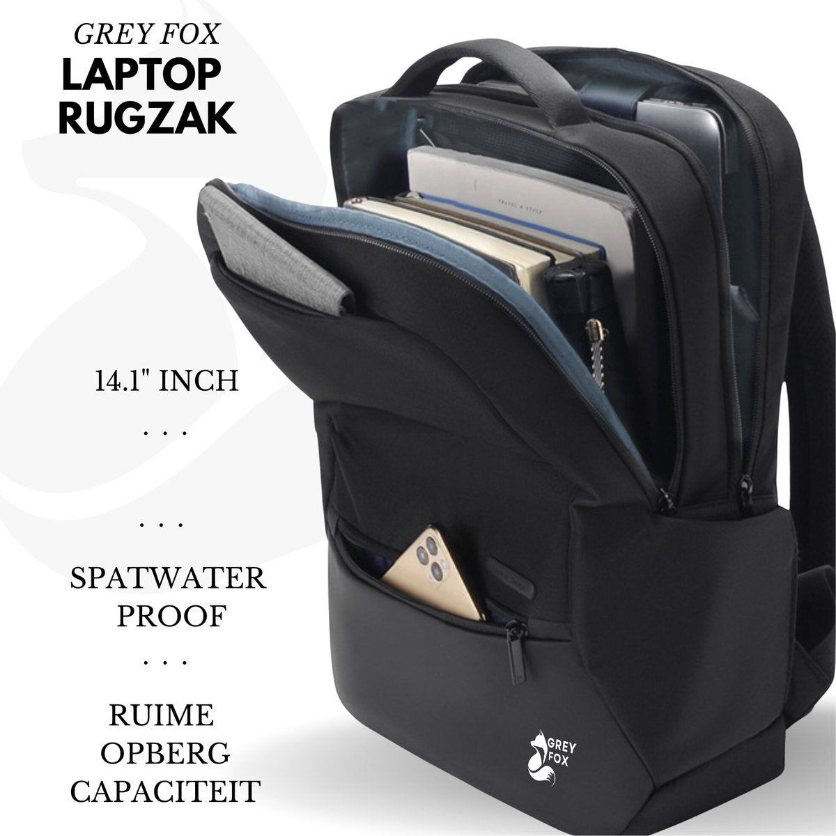 Laptop Rugzak 14.1 inch 27L Zwart