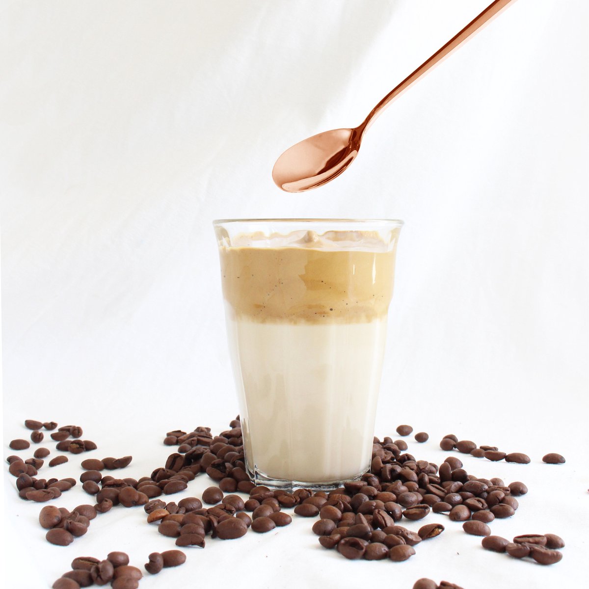 Macchiato Lepels 20cm Rose Goud 6 Stuks