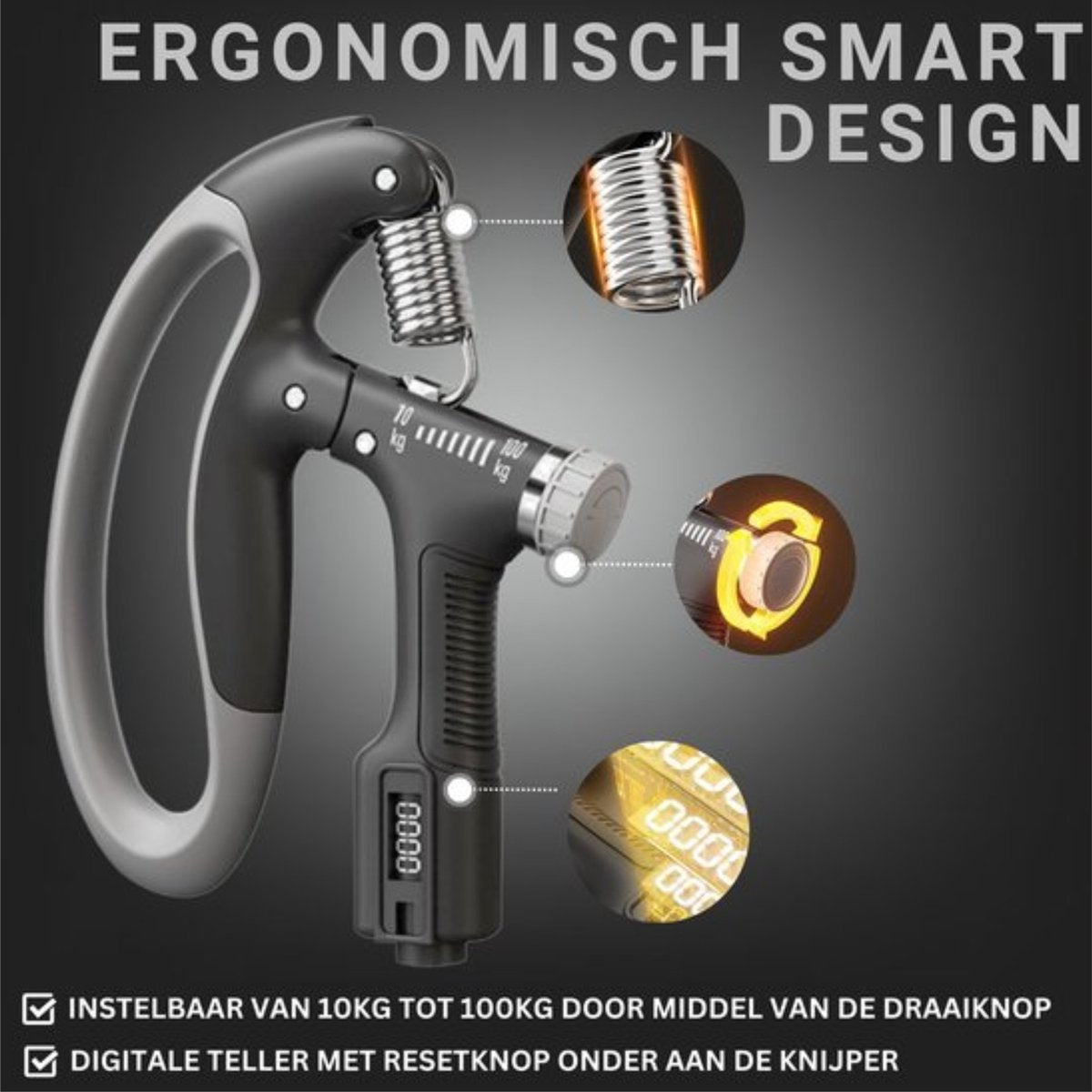 Handtrainer 10 tot 100kg Verstelbaar