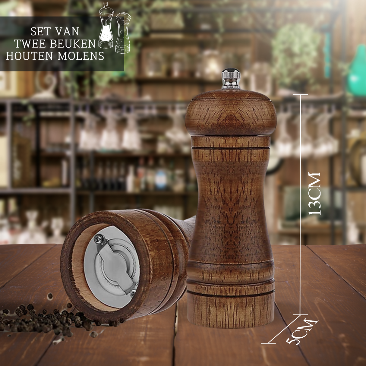 Peper- en Zoutmolen Mini