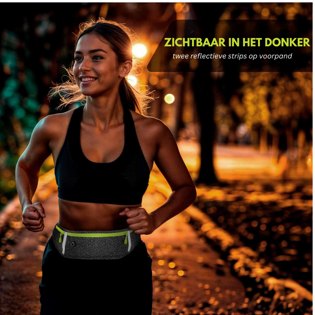 Running belt 60 tot 116 cm Grijs
