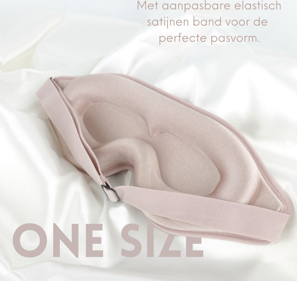 Satijnen 3D Slaapmasker met Geluidsdempende