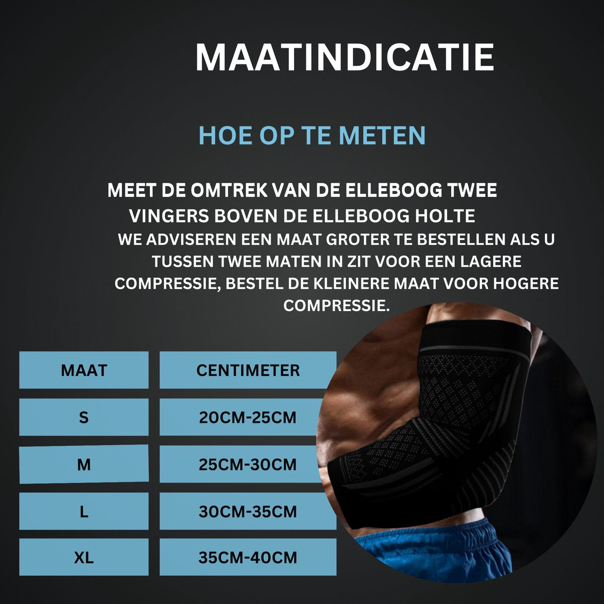 Elleboog Brace Zwart 1 Paar