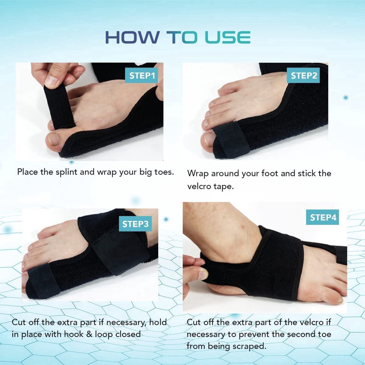 Hallux Valgus Bunion Grote Teen Spalk 2 Stuks