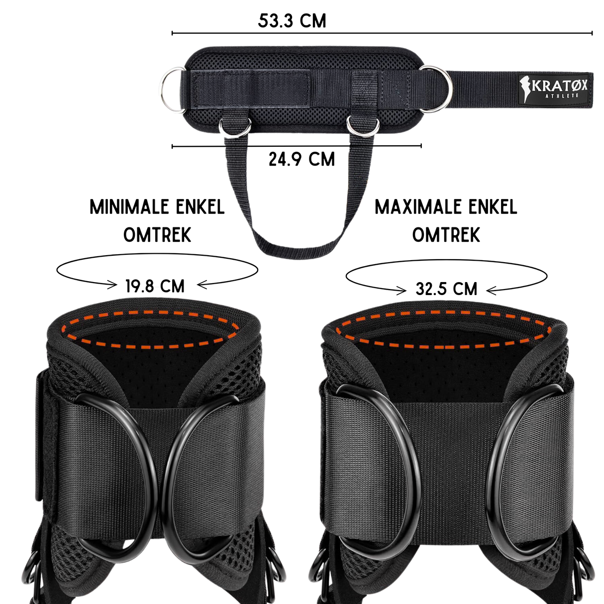 Kickback Ankle Straps met Karbijn