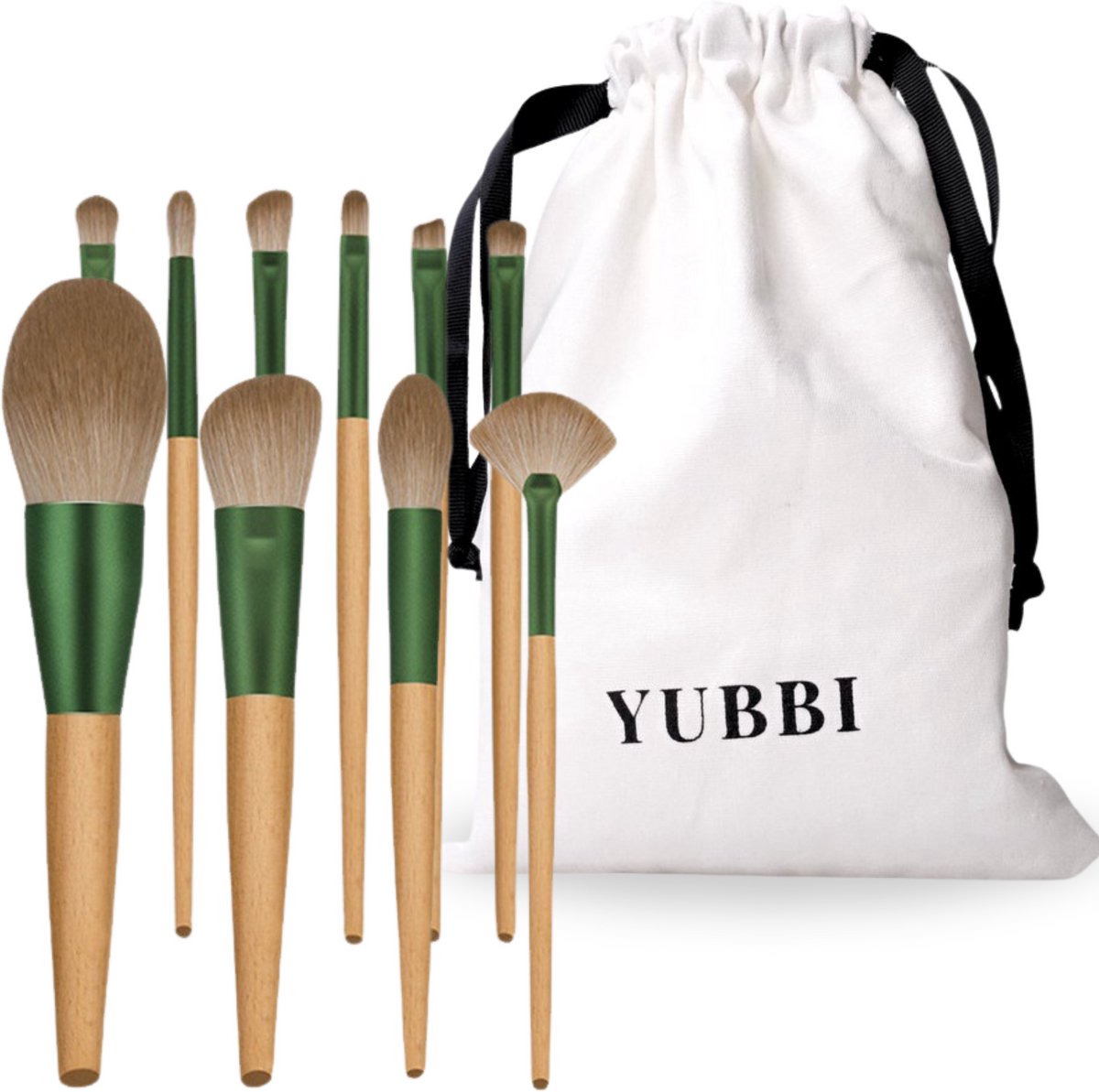 10 delige Make Up Borstels