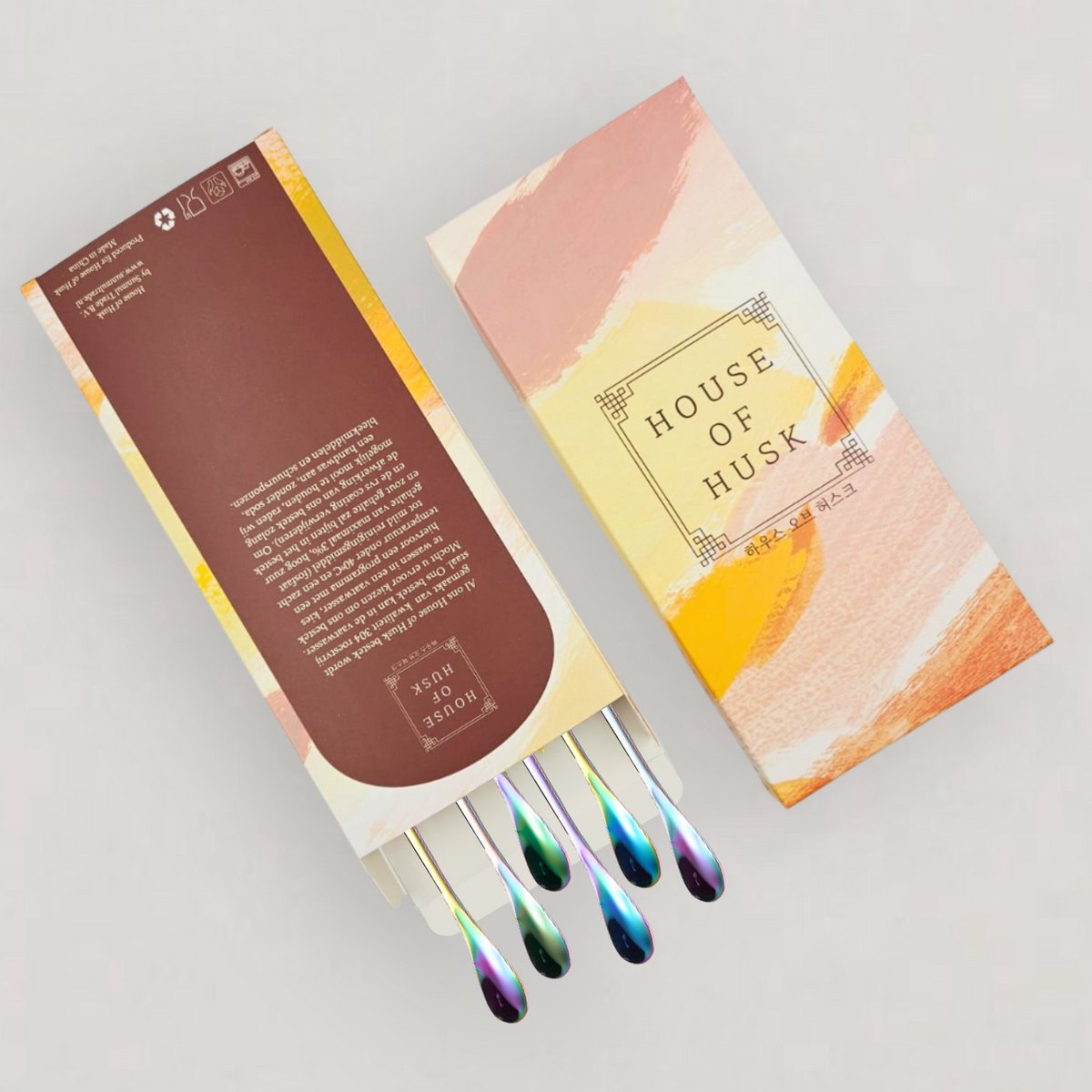 Dun Longdrinklepels 22cm Rainbow 6 Stuks