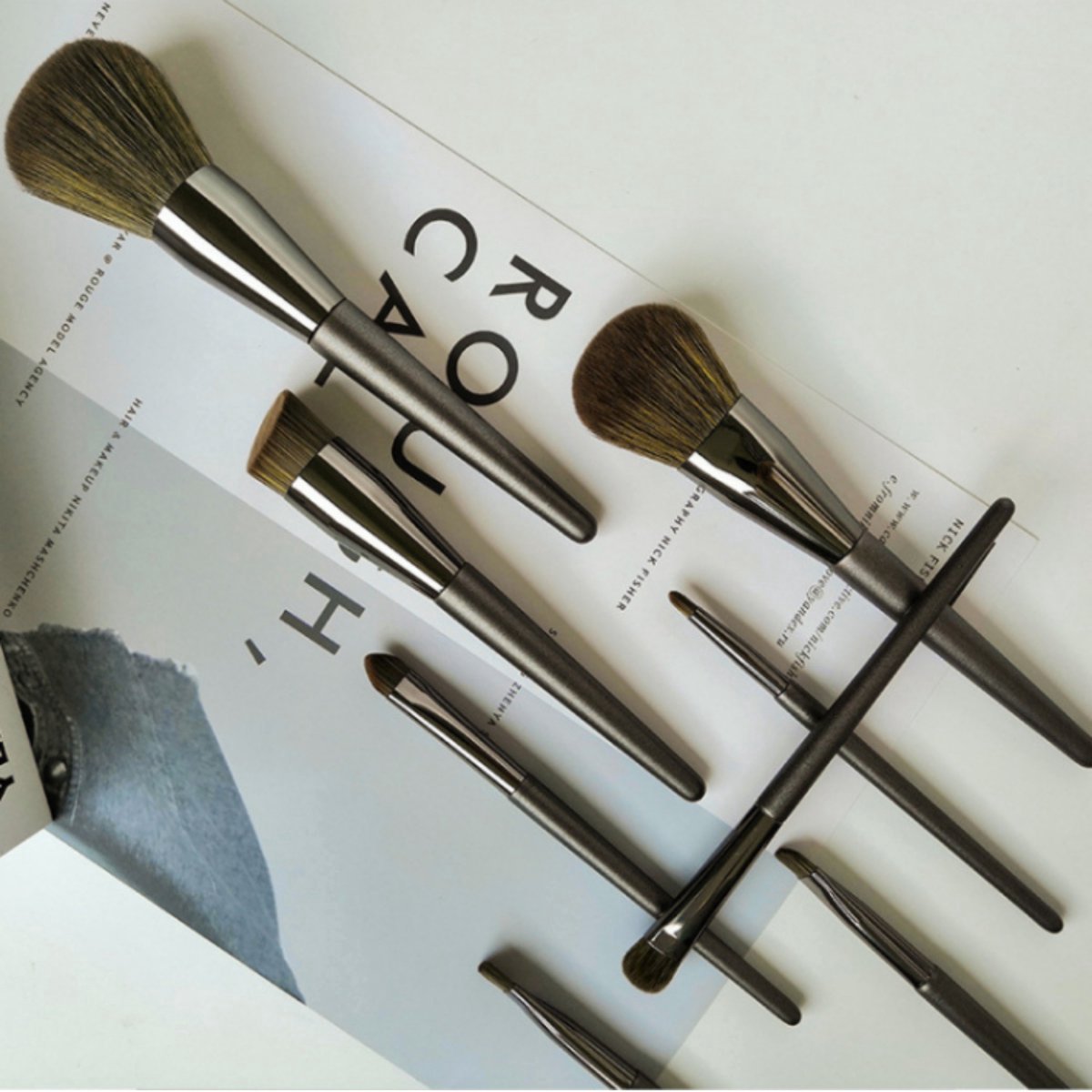 8-delige Make Up Borstels