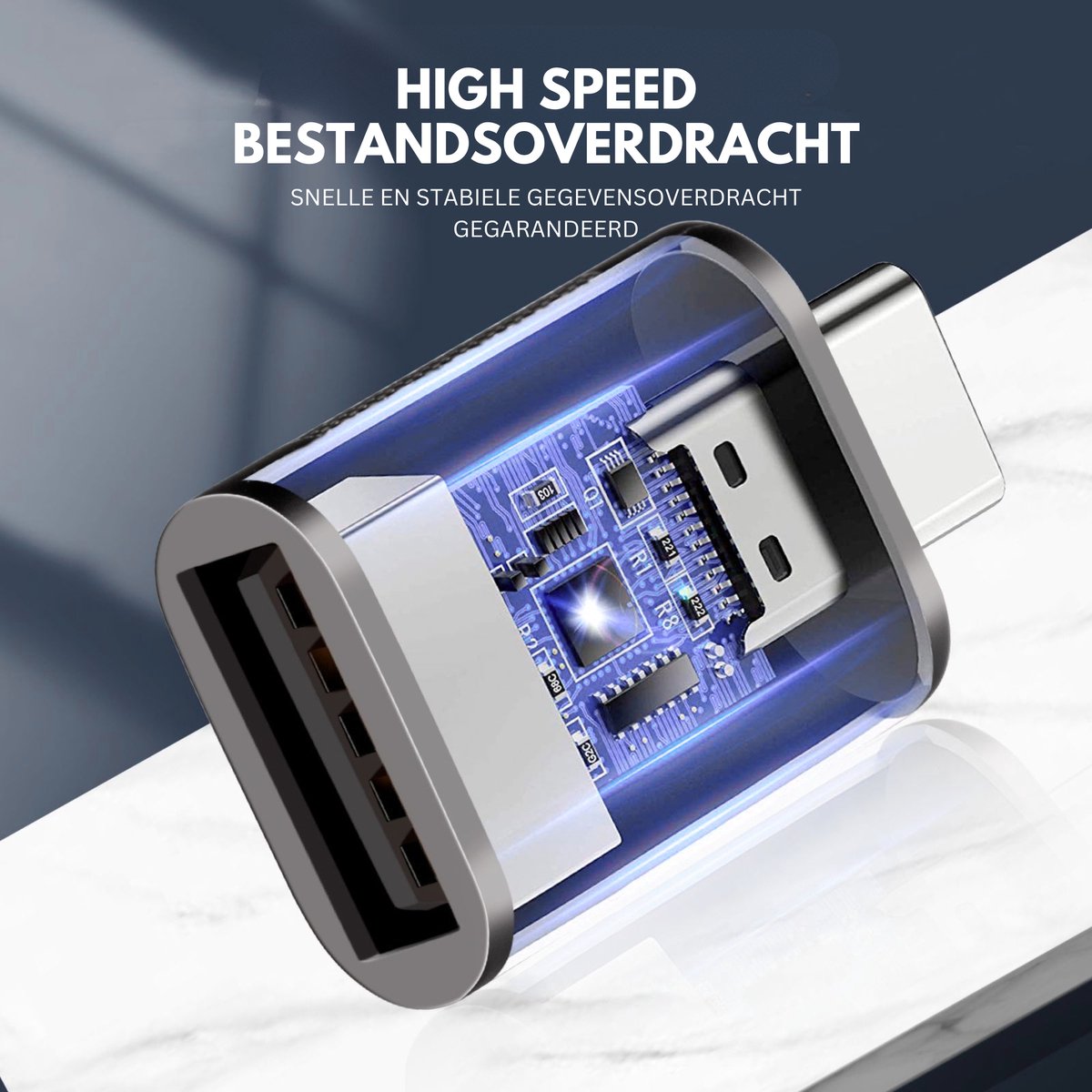 USB-C naar USB-A Converter 4 Stuks