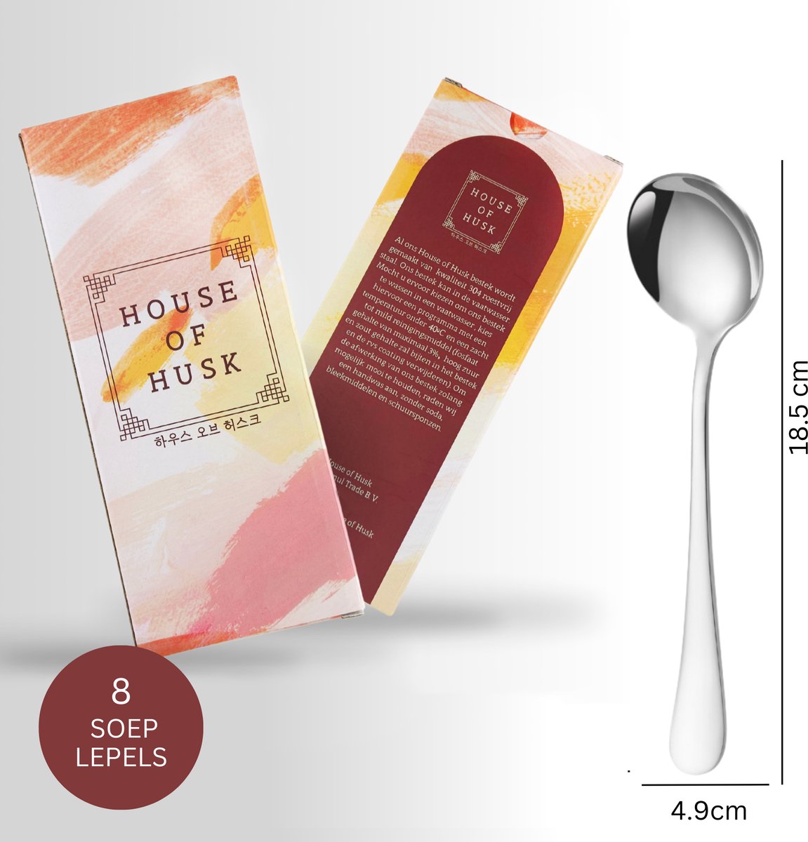 Tafellepels 8 Stuks Zilver