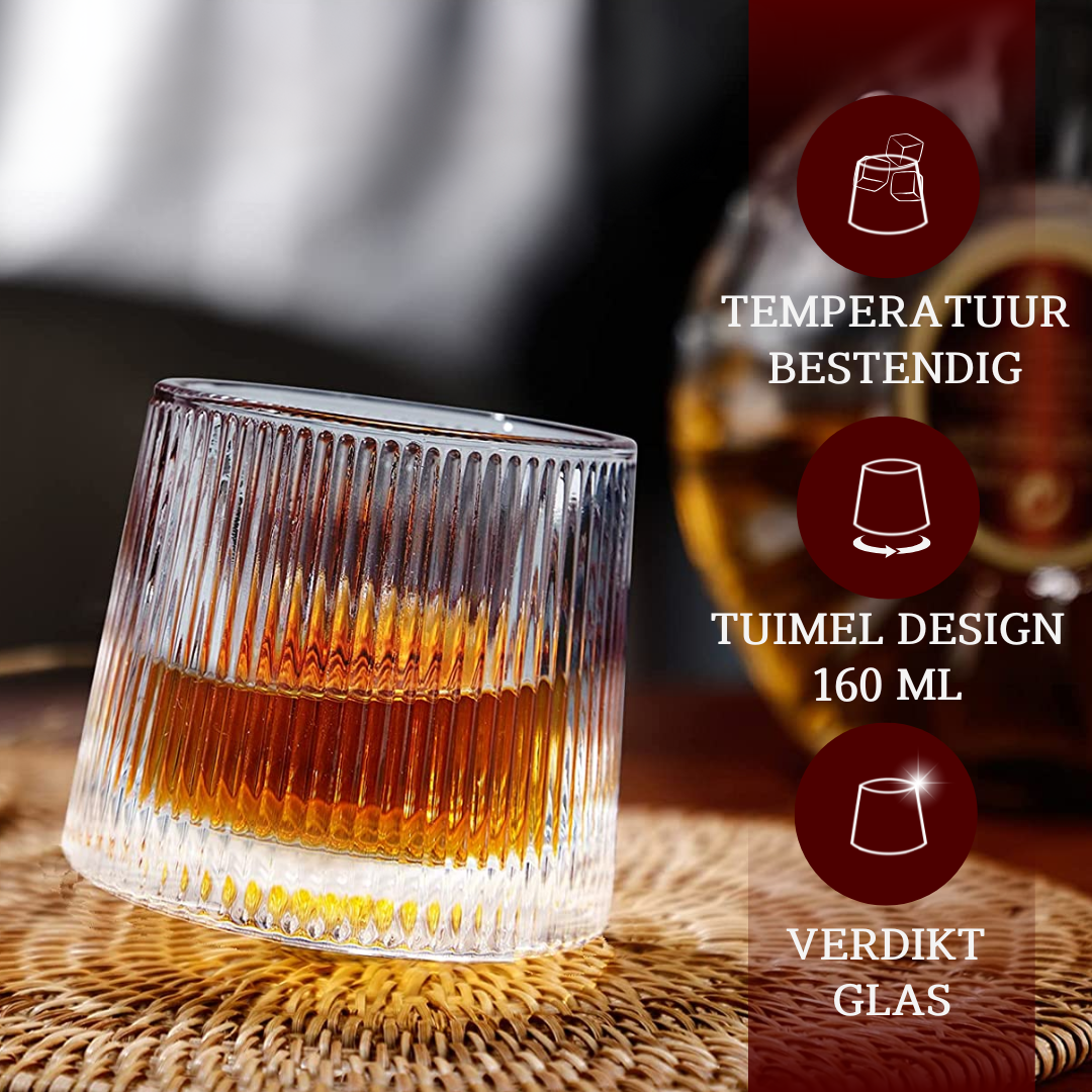 Whiskey Glazen 'Ribbel'