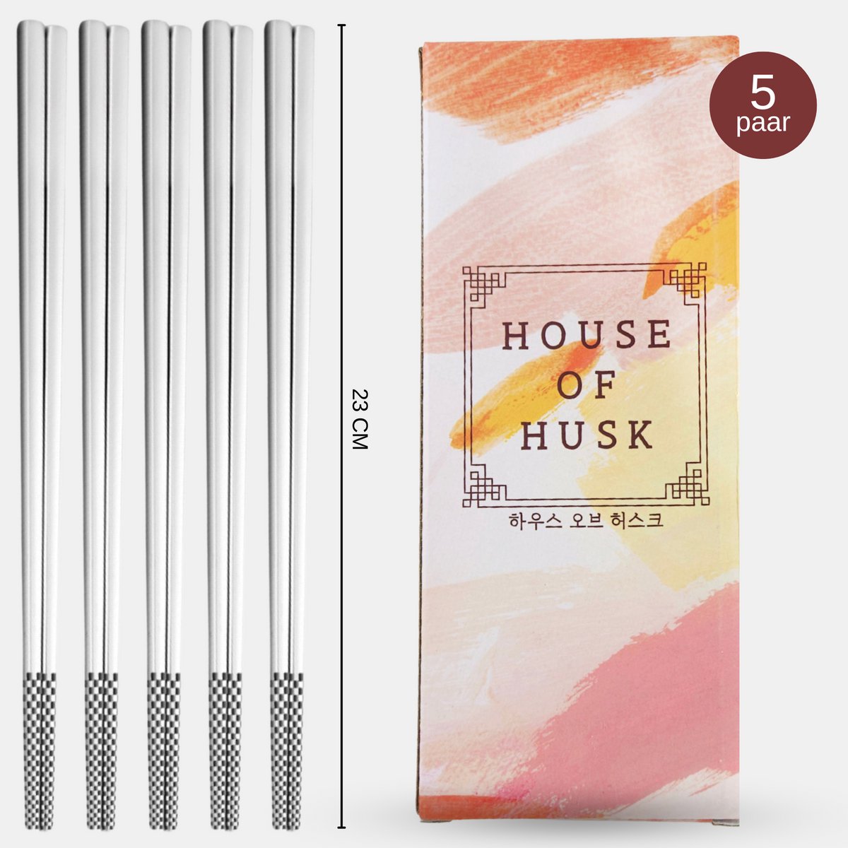 Chopstick Set Lux Zilver