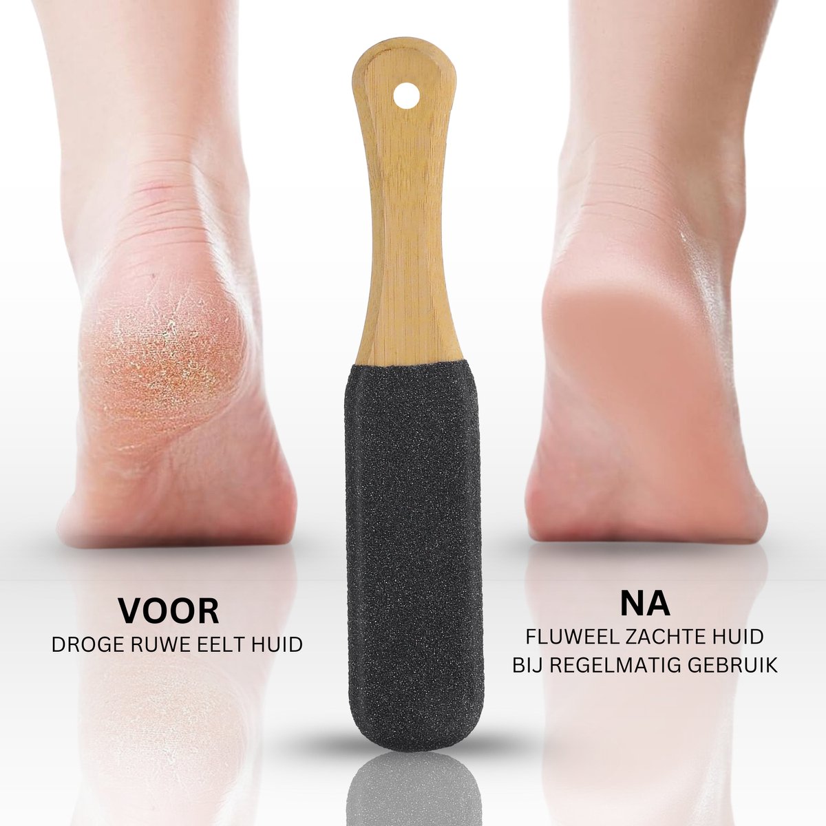 Puimsteen Voetvijl Eeltverwijderaar Zwart