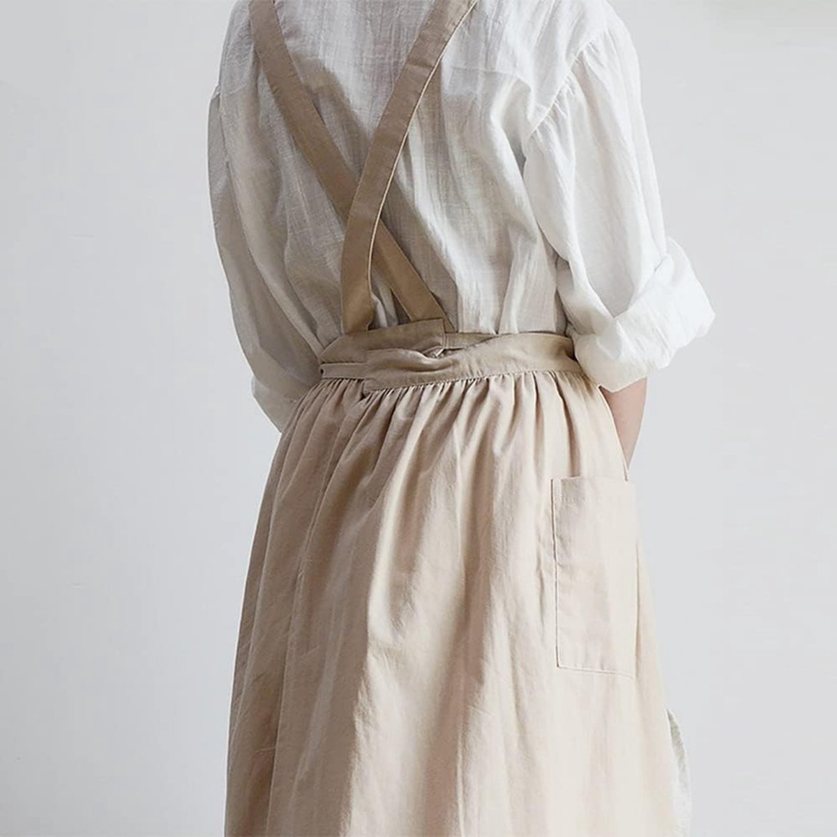 Keukenschort 'Ruffle' Beige