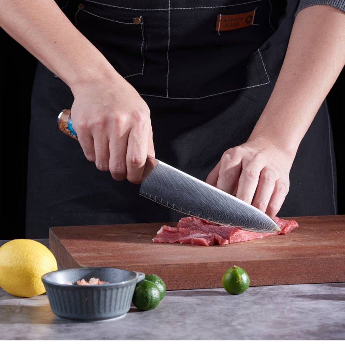 Chef Knife 10Cr15CoMov Resin