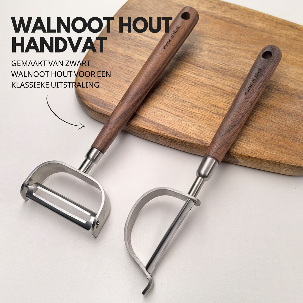 Dunschiller Set Walnoot Hout