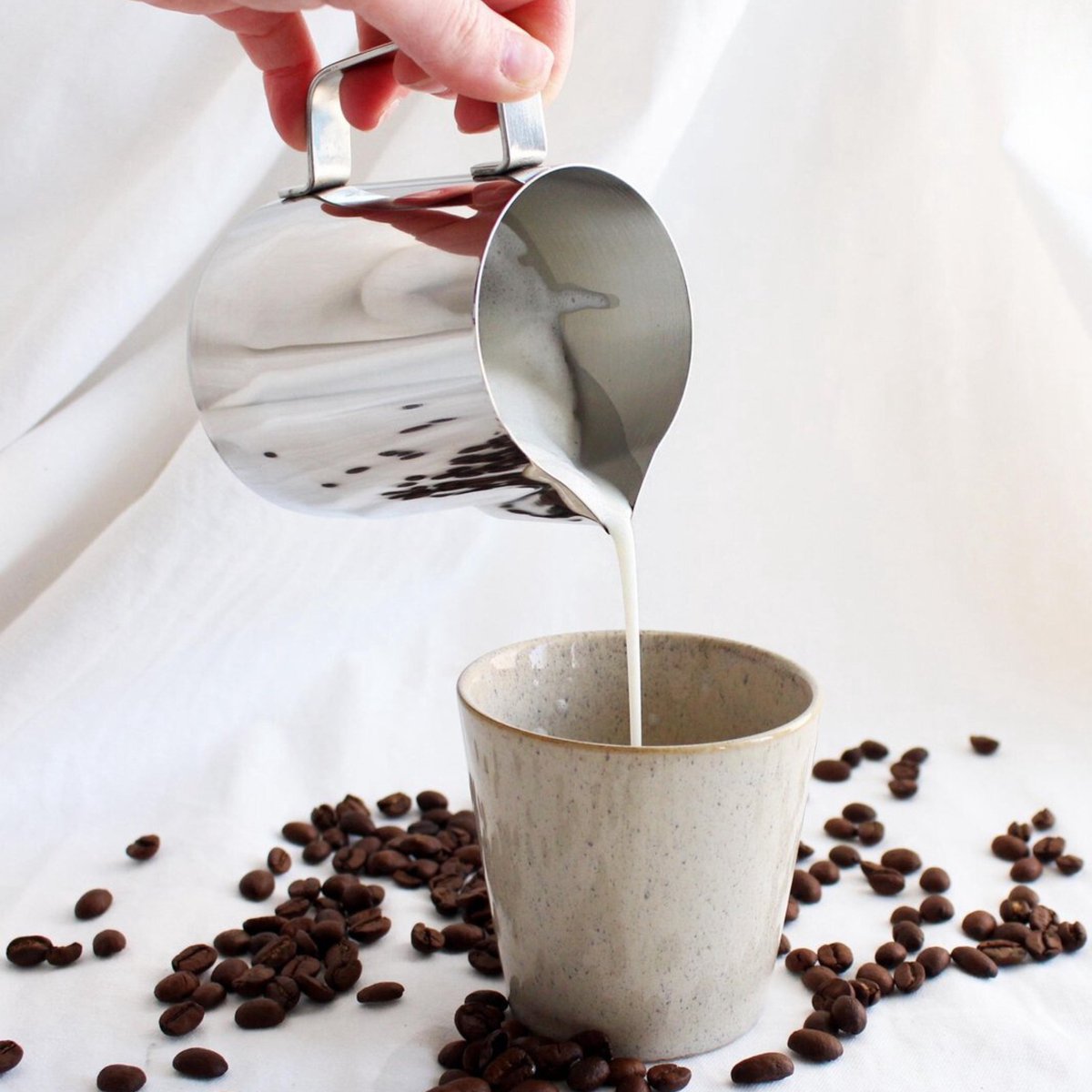 Melkkan met Art Pen Zilver