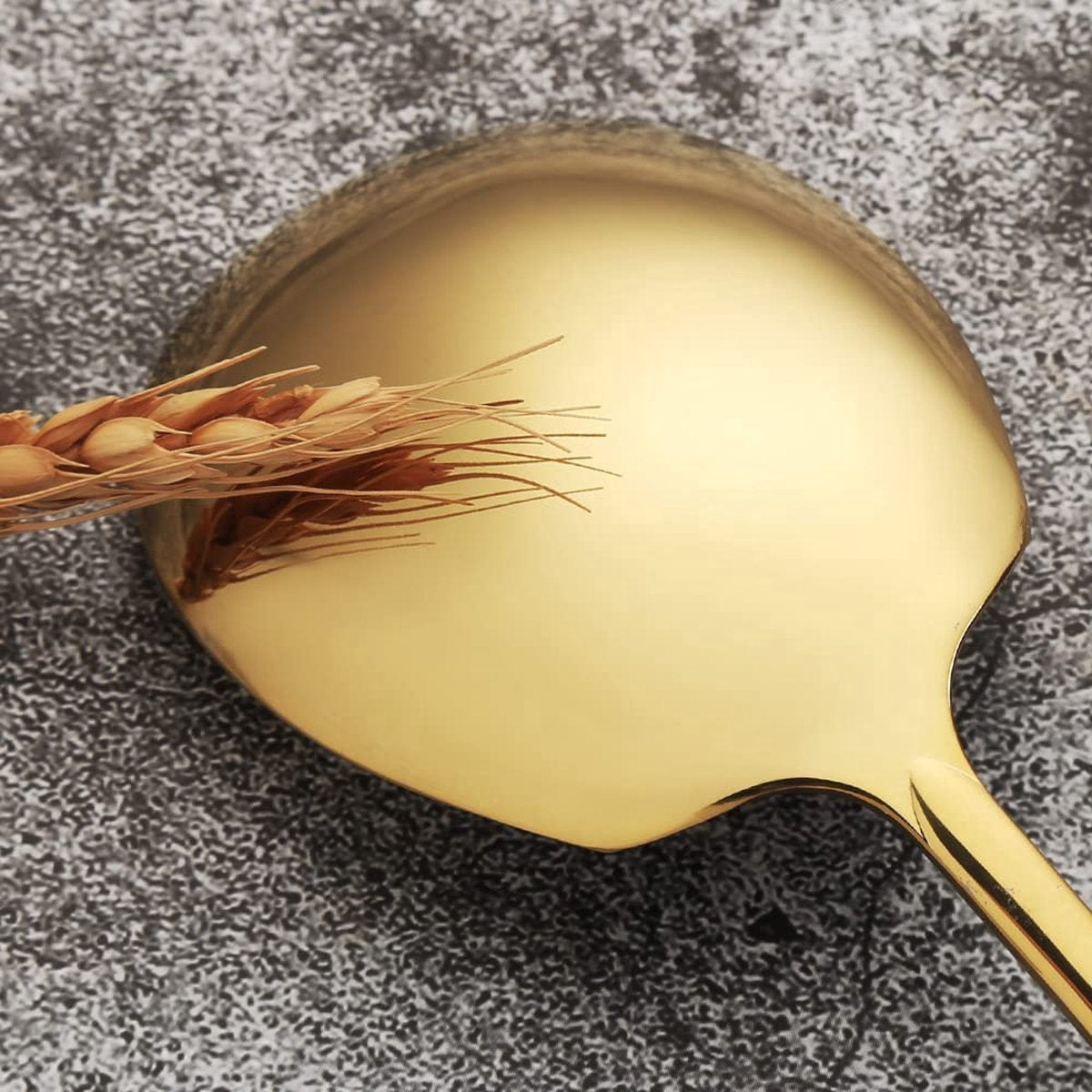 Opscheplepel 25.5cm Goud Set