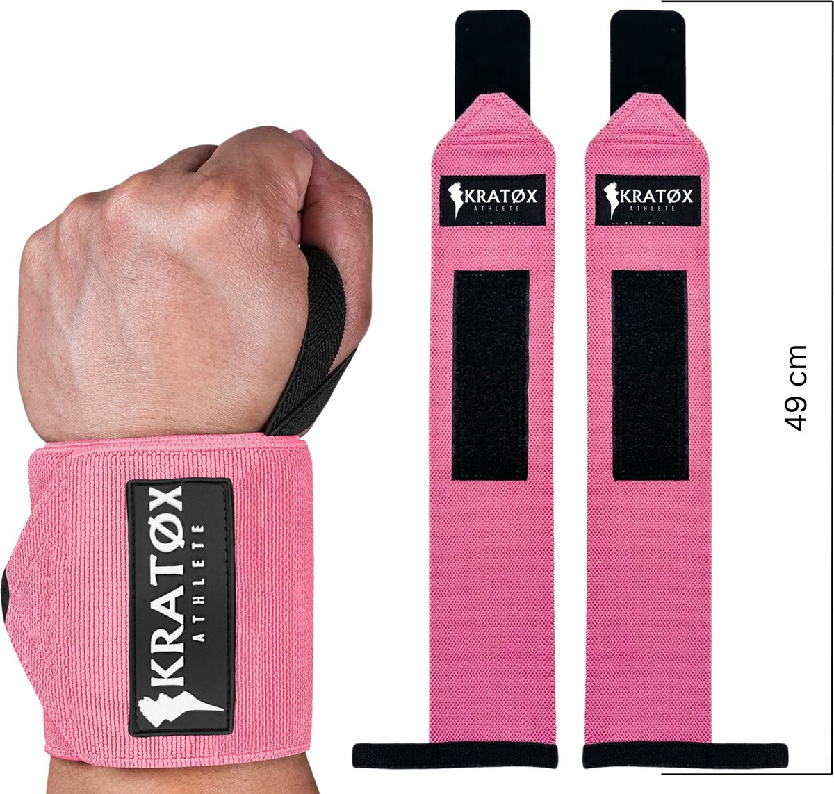 Wrist Wraps Roze 1 Paar