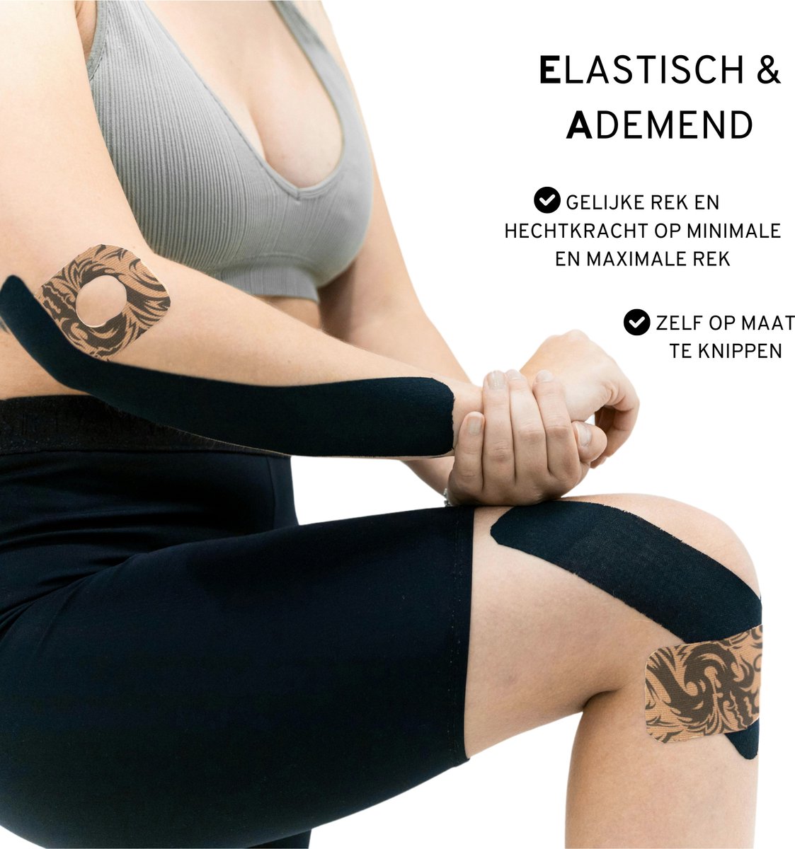 Kinesiotape Beige Tattoo 6 Stuks