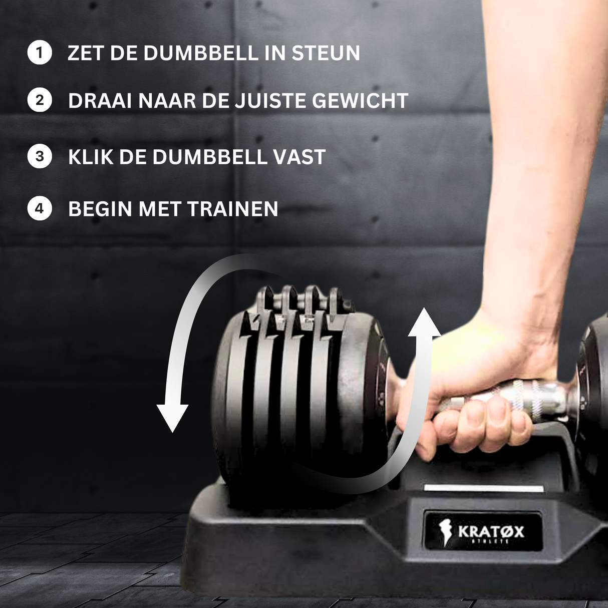 Verstelbare Dumbbell 2kg-12kg