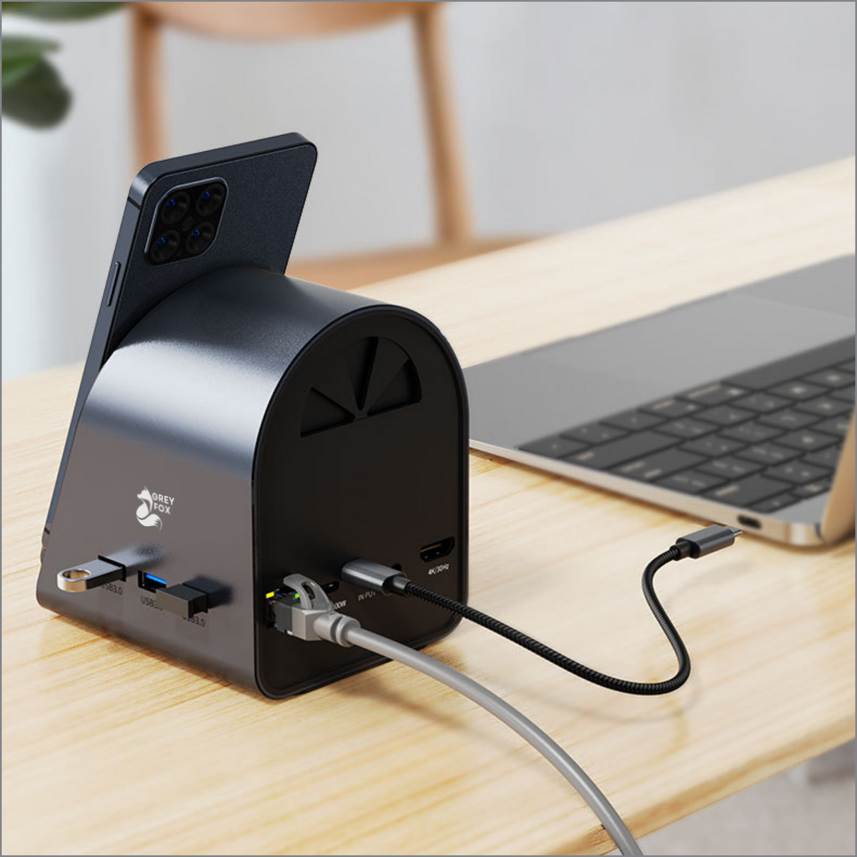 Draadloze Oplader USB/Network Hub