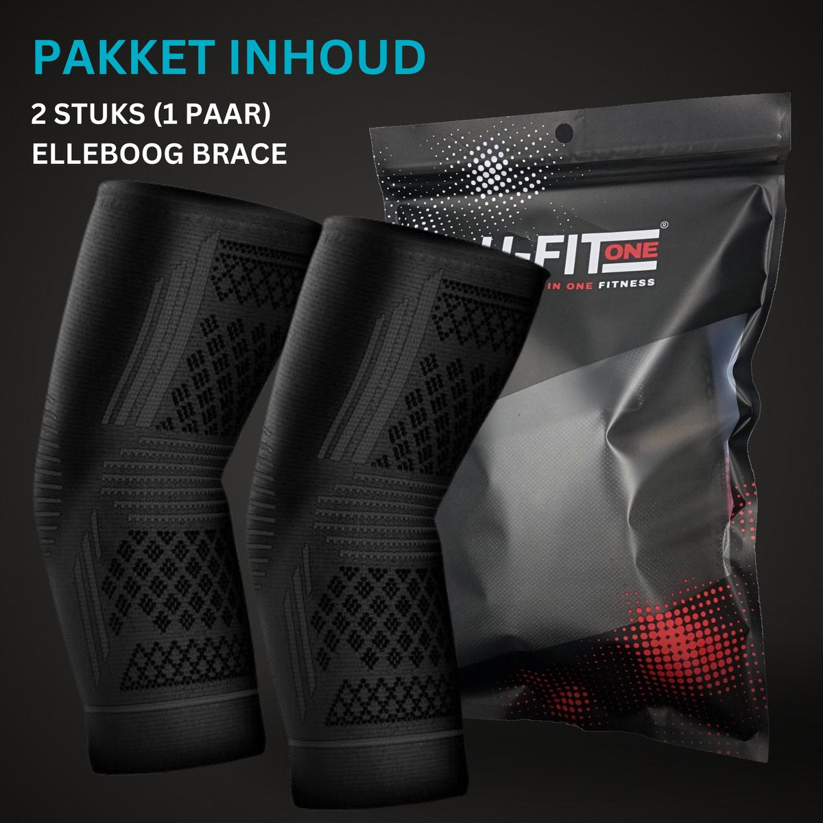 Elleboog Brace Zwart 1 Paar