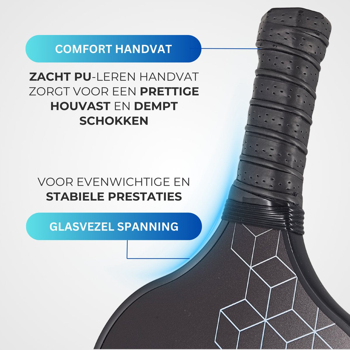 Pickleball Set met Ballen Blauw