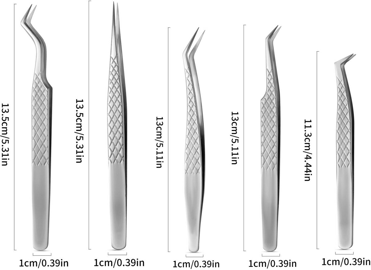 Wimperextension Pincet Set