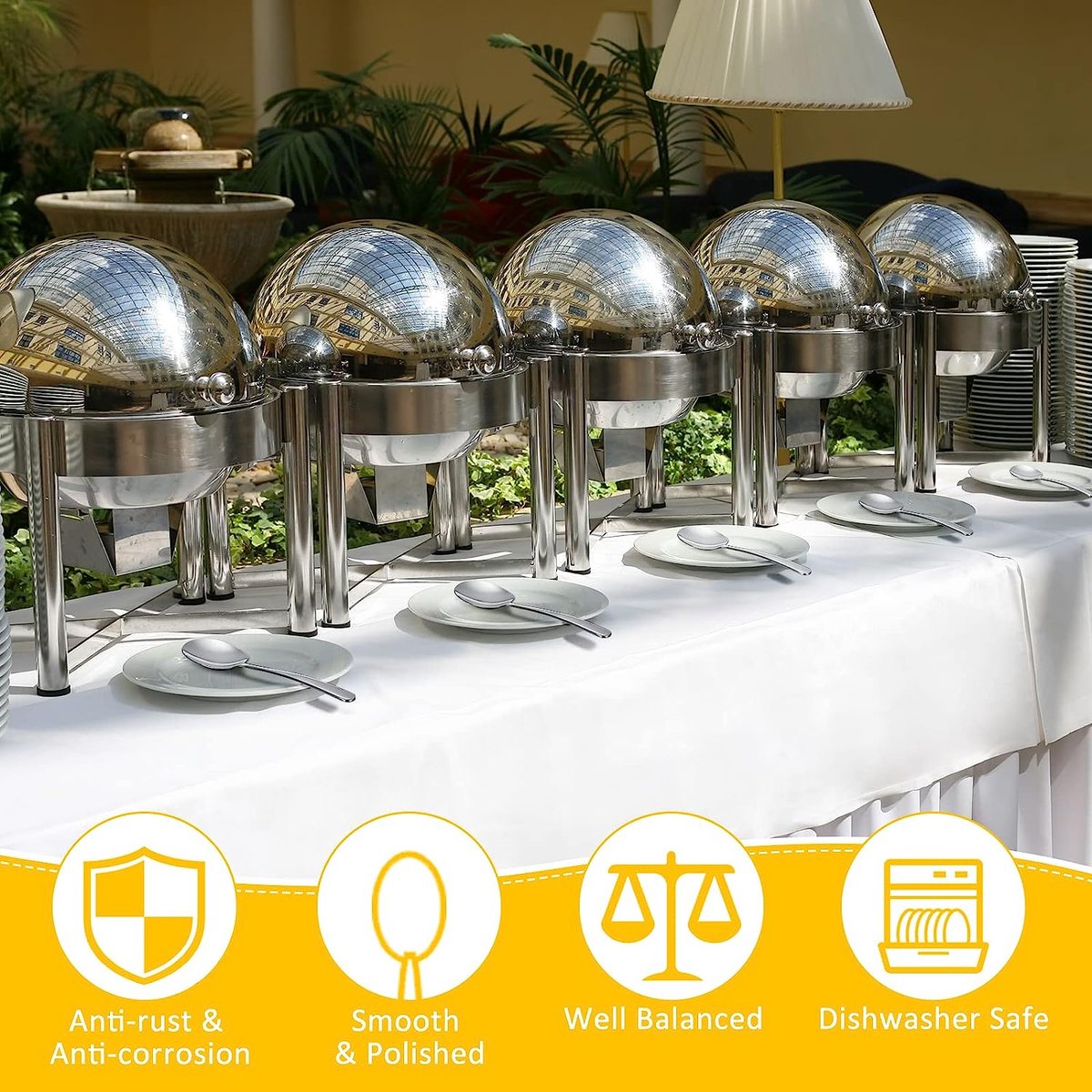 Opscheplepel 25.5cm Goud Set