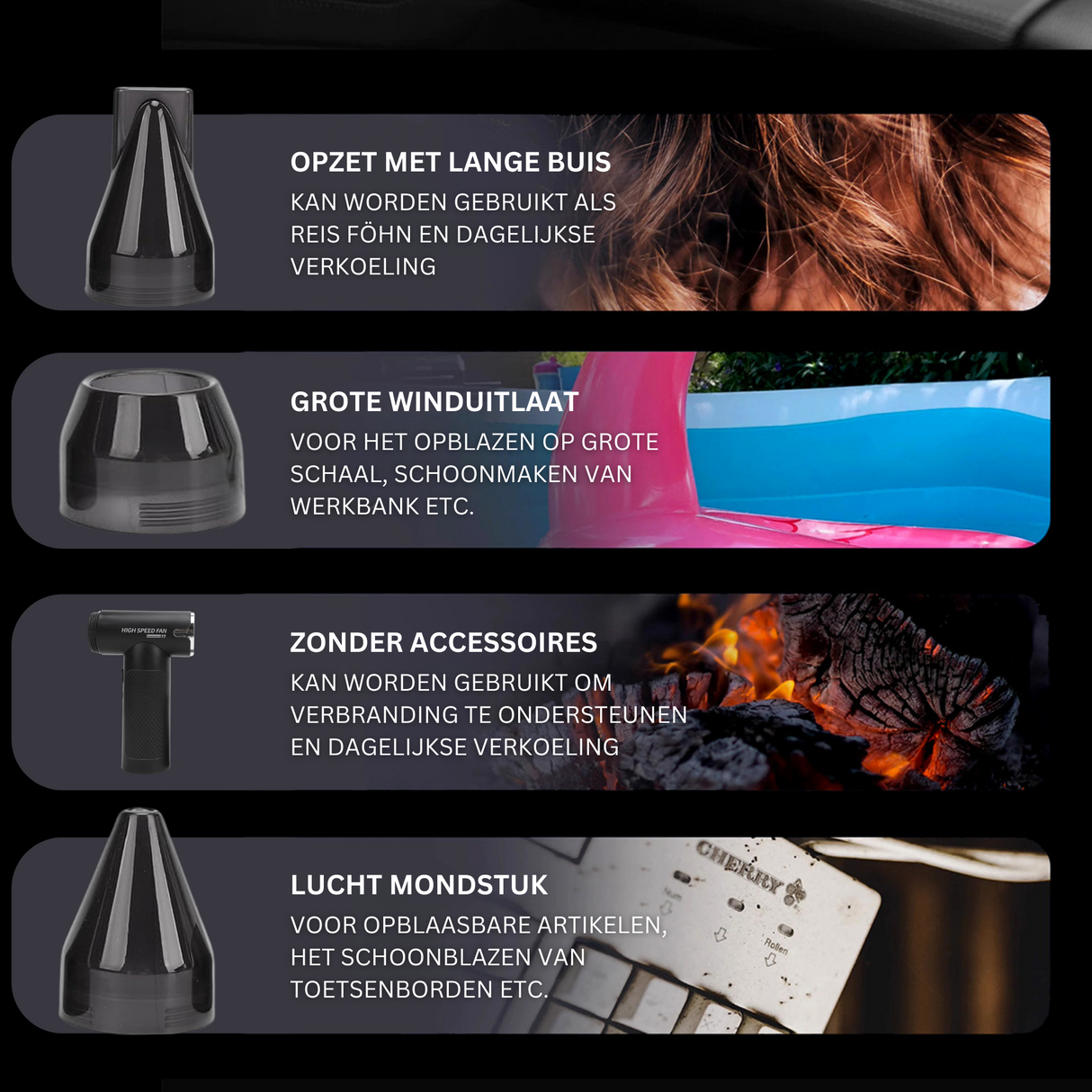 3-in-1 Ventilator Stofblazer