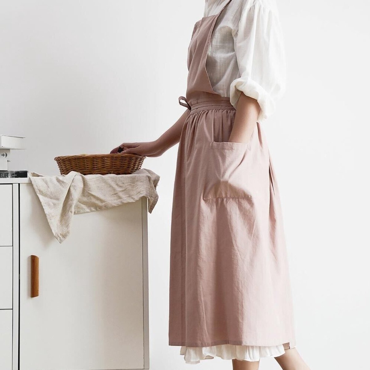 Keukenschort 'Ruffle' Roze