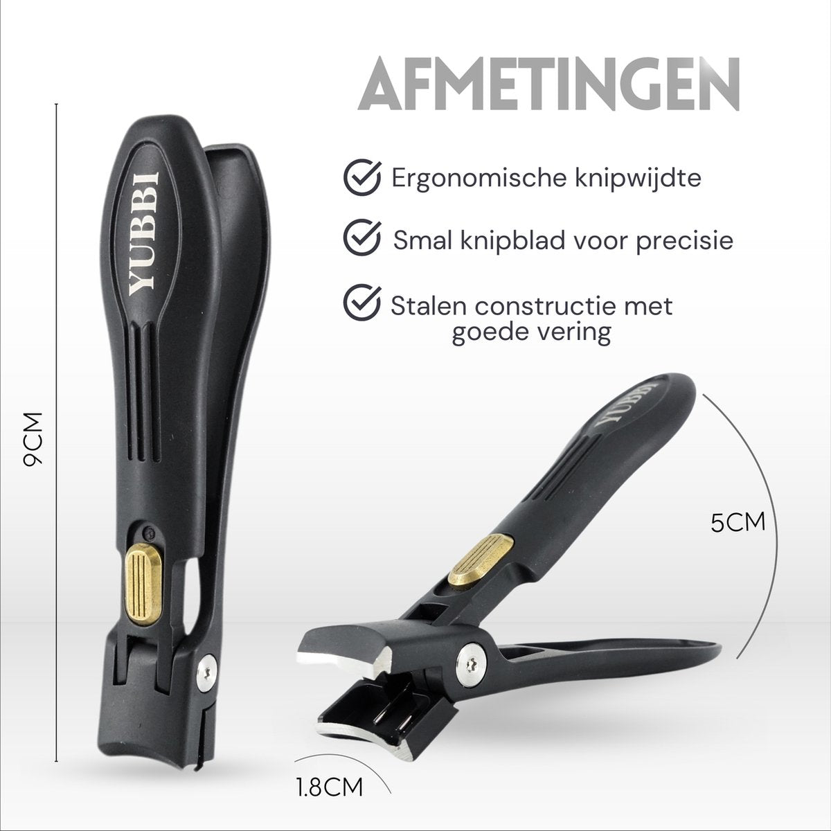 Nagelknipper Set Zwart