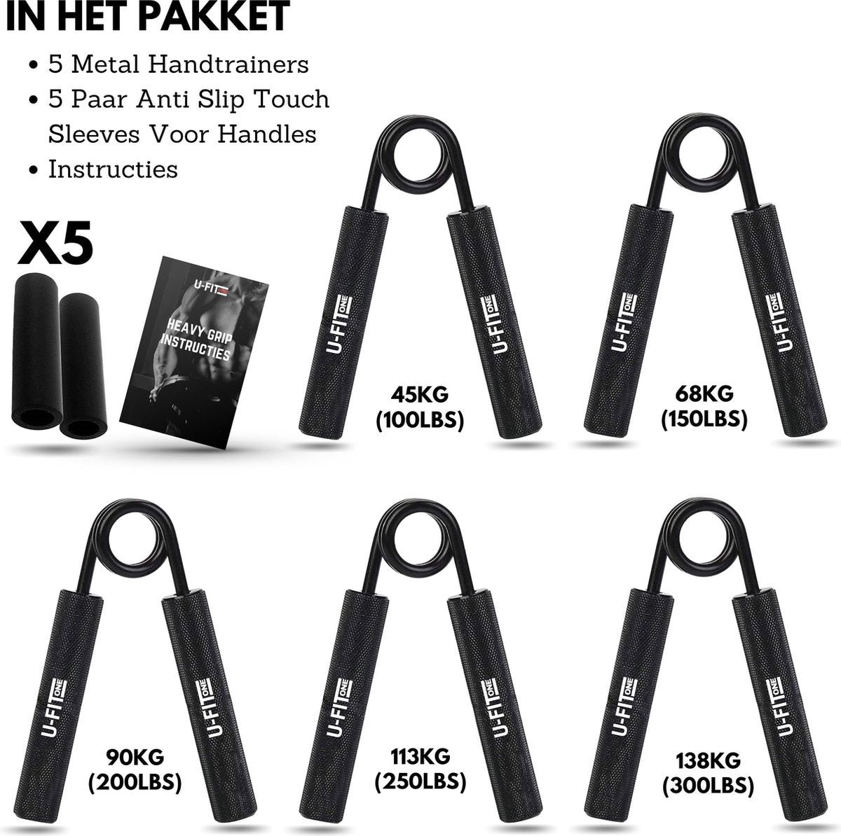 Metal Handtrainer 5 Delige Set