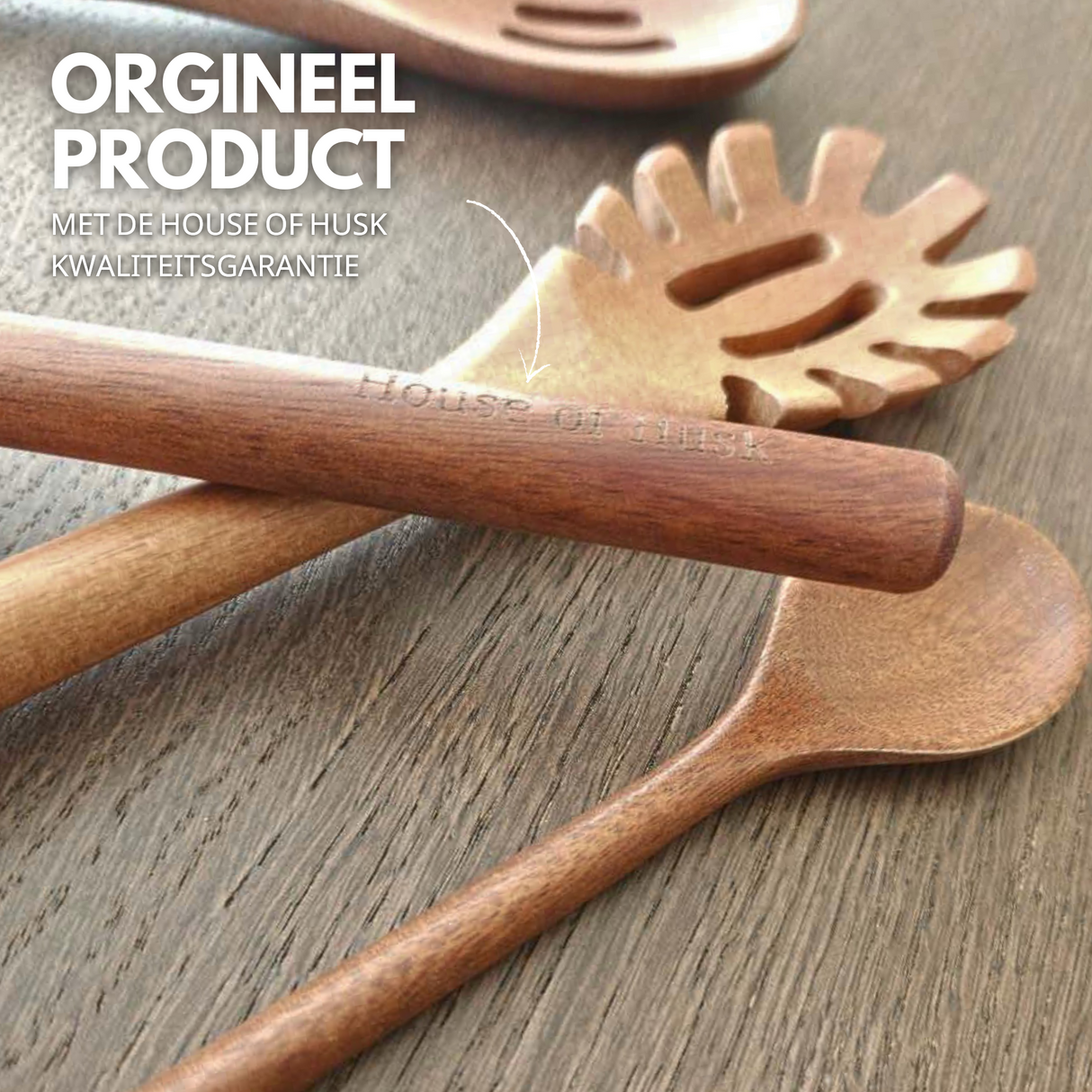 Houten Spatel Set