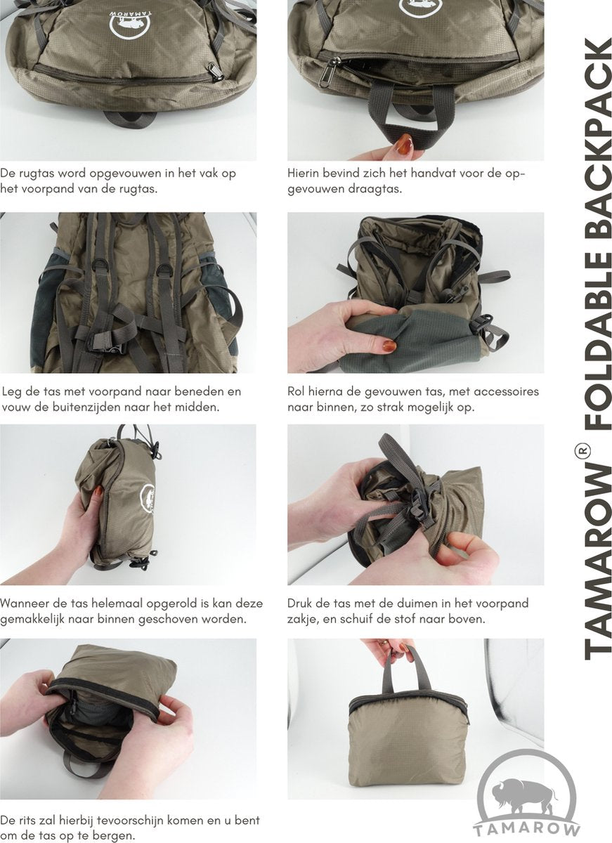 Opvouwbare Rugtas 28 Liter Zwart