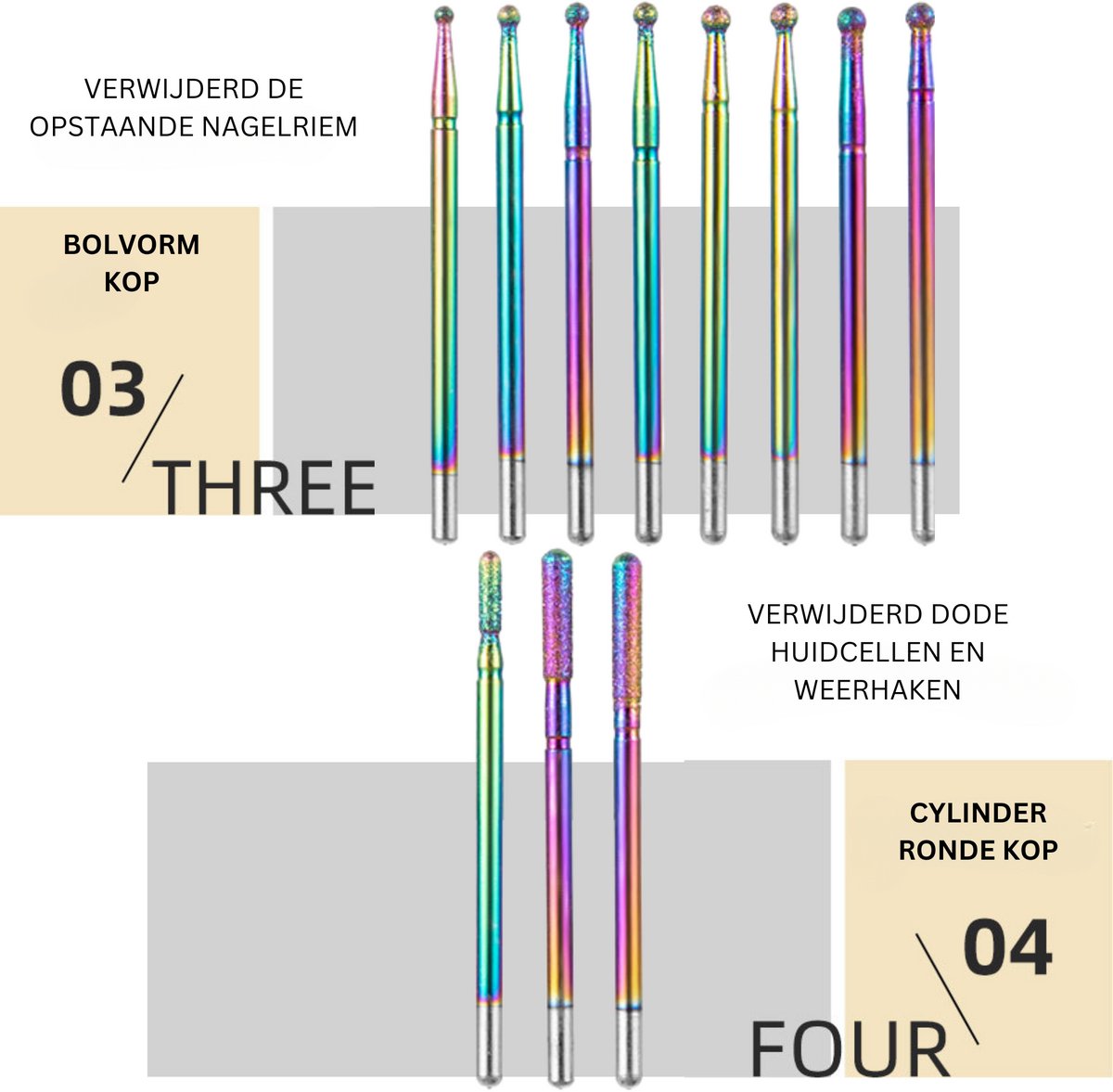 Bitjes Nagelfrees Opzetstukken 30 Stuks