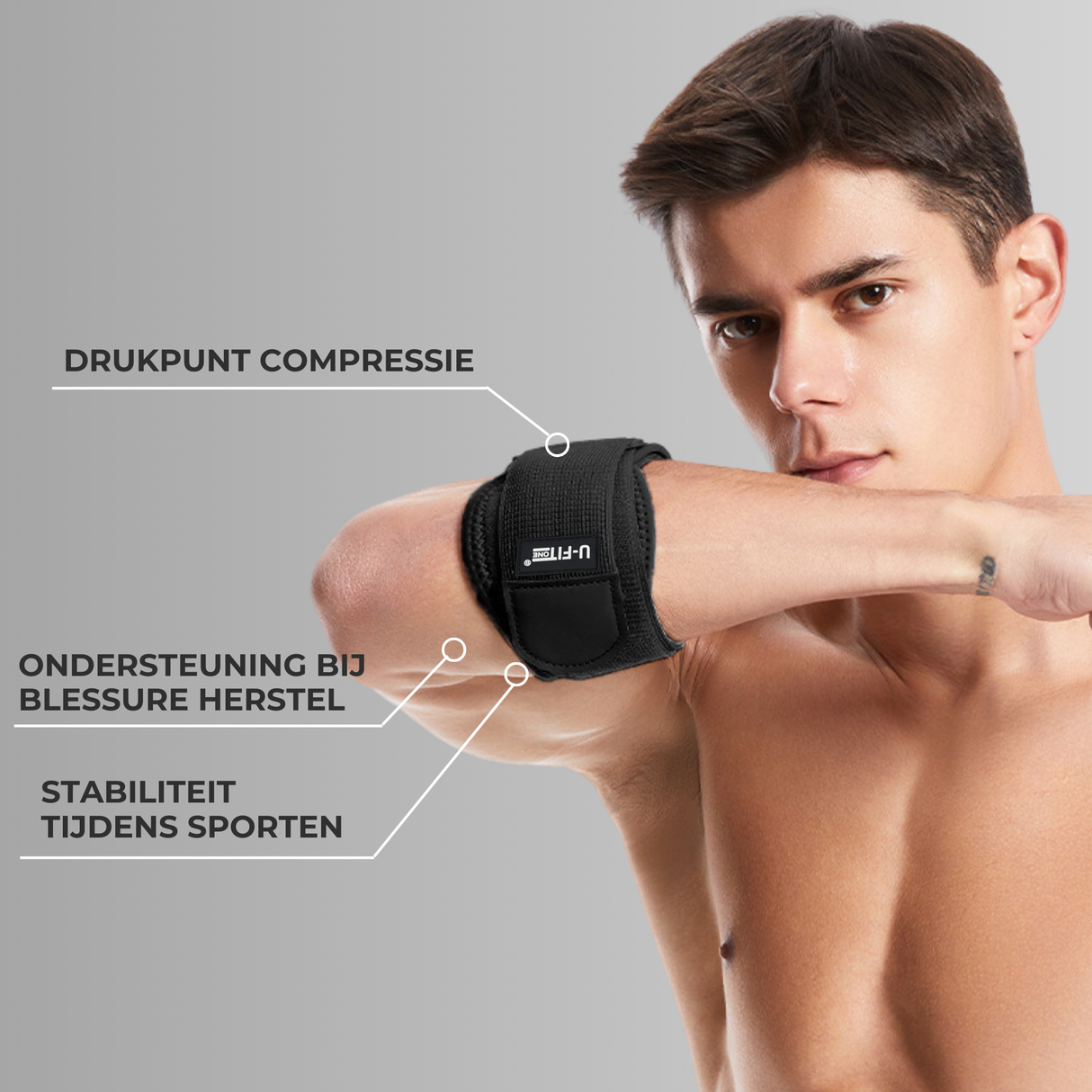 Brede Elleboog Brace 1 Stuk