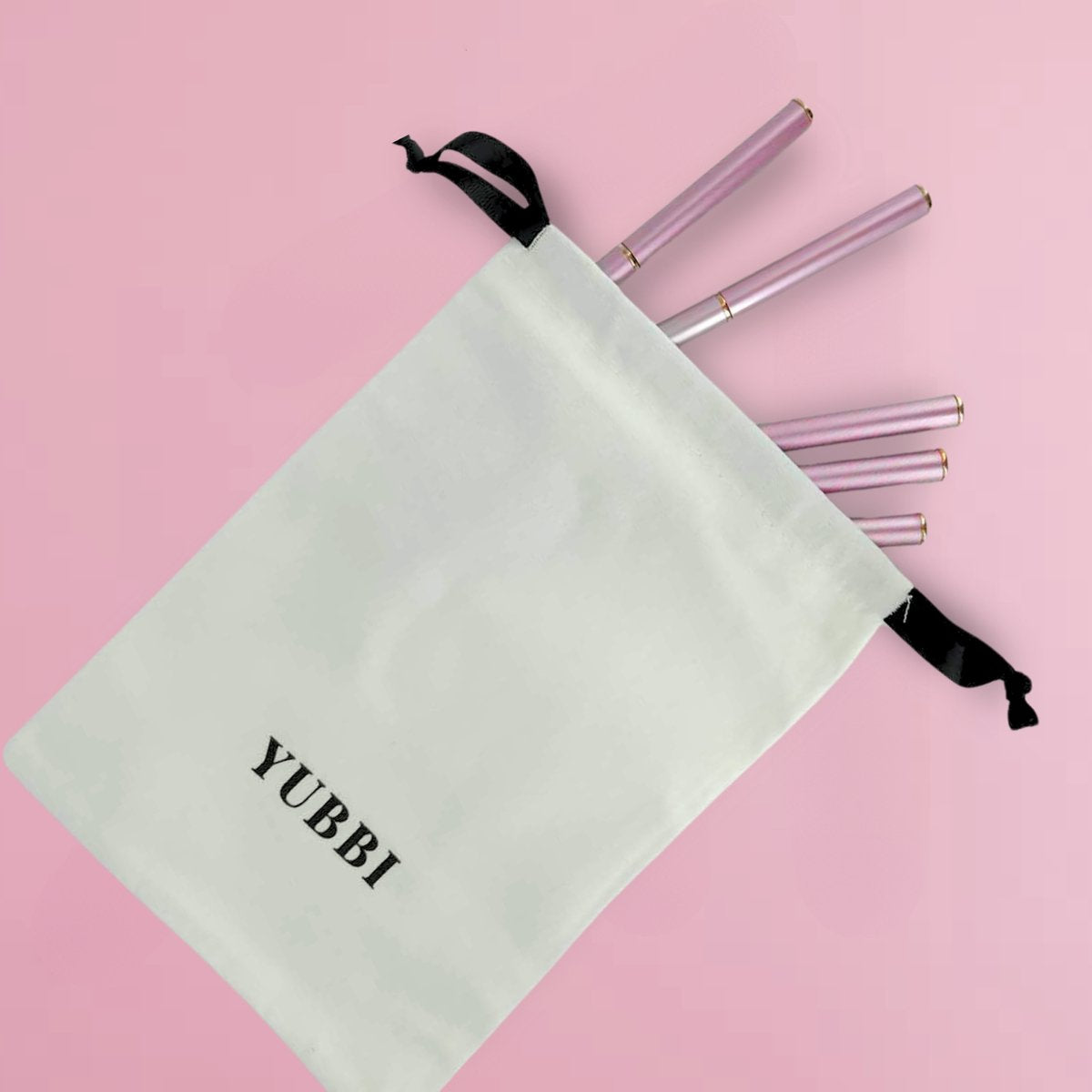 5-delige Dubbelzijdige Nail Art Penselen Roze