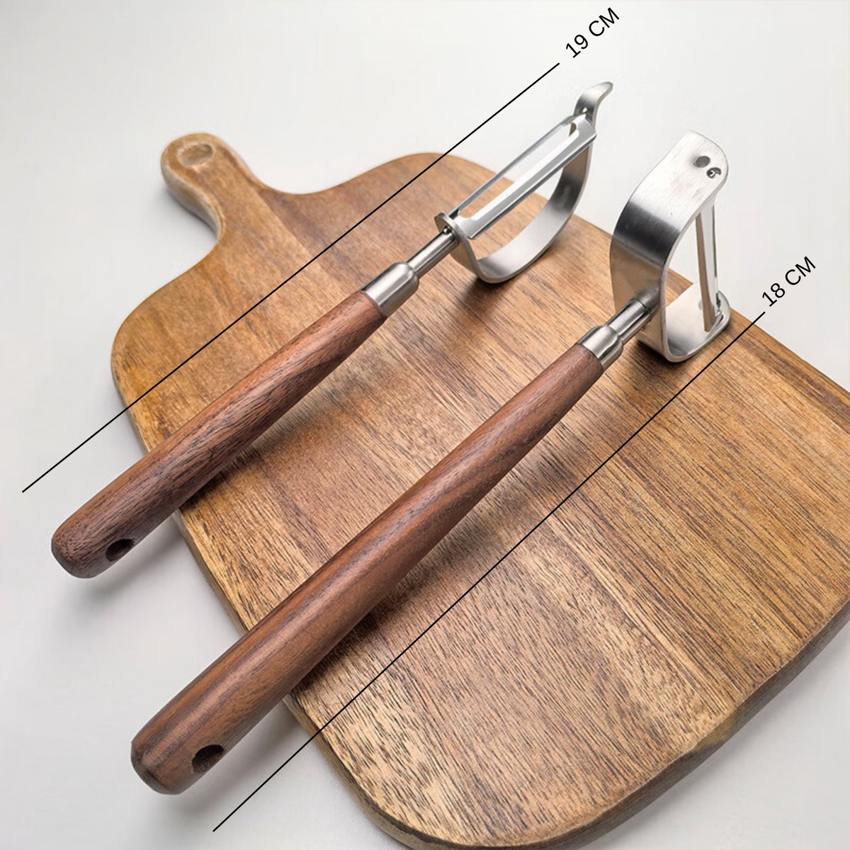 Dunschiller Set Walnoot Hout