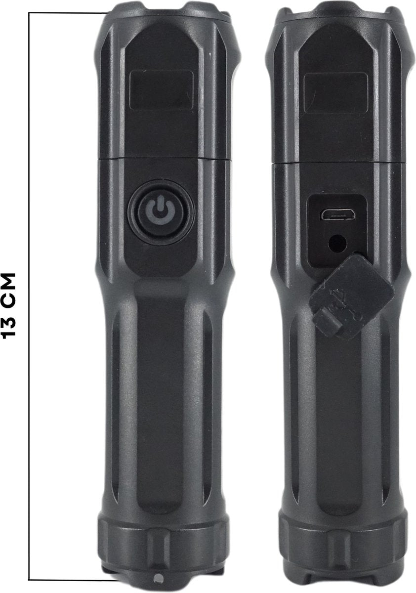 Zaklamp 8W 1200mAh 2 Stuks