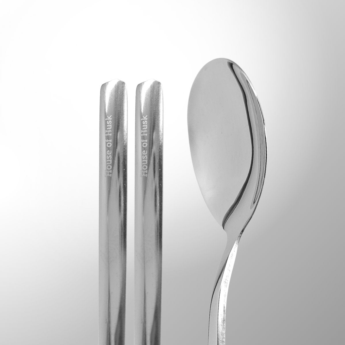 Originele Koreaanse Eetstokjes en Soeplepel Set 5 Paar Zilver