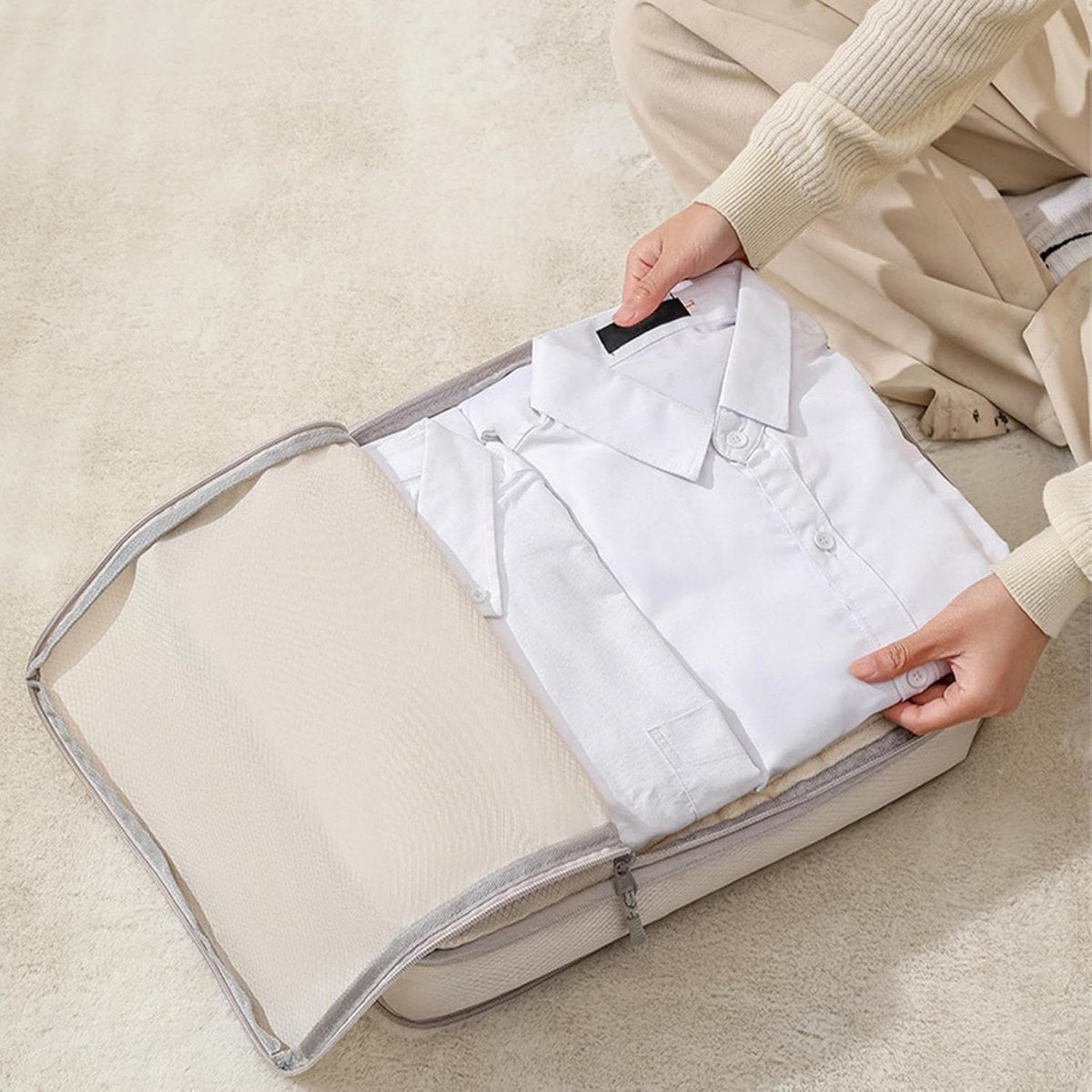 Packing Cubes Set 10 Delig Beige